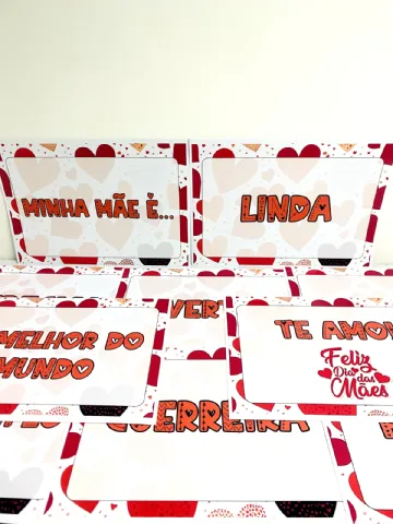 Plaquinha Apresentação Dia Das Mães — amostra 4: Plaquinhas de Apresentação Dia das Mães Uma forma linda e afetiva de…
