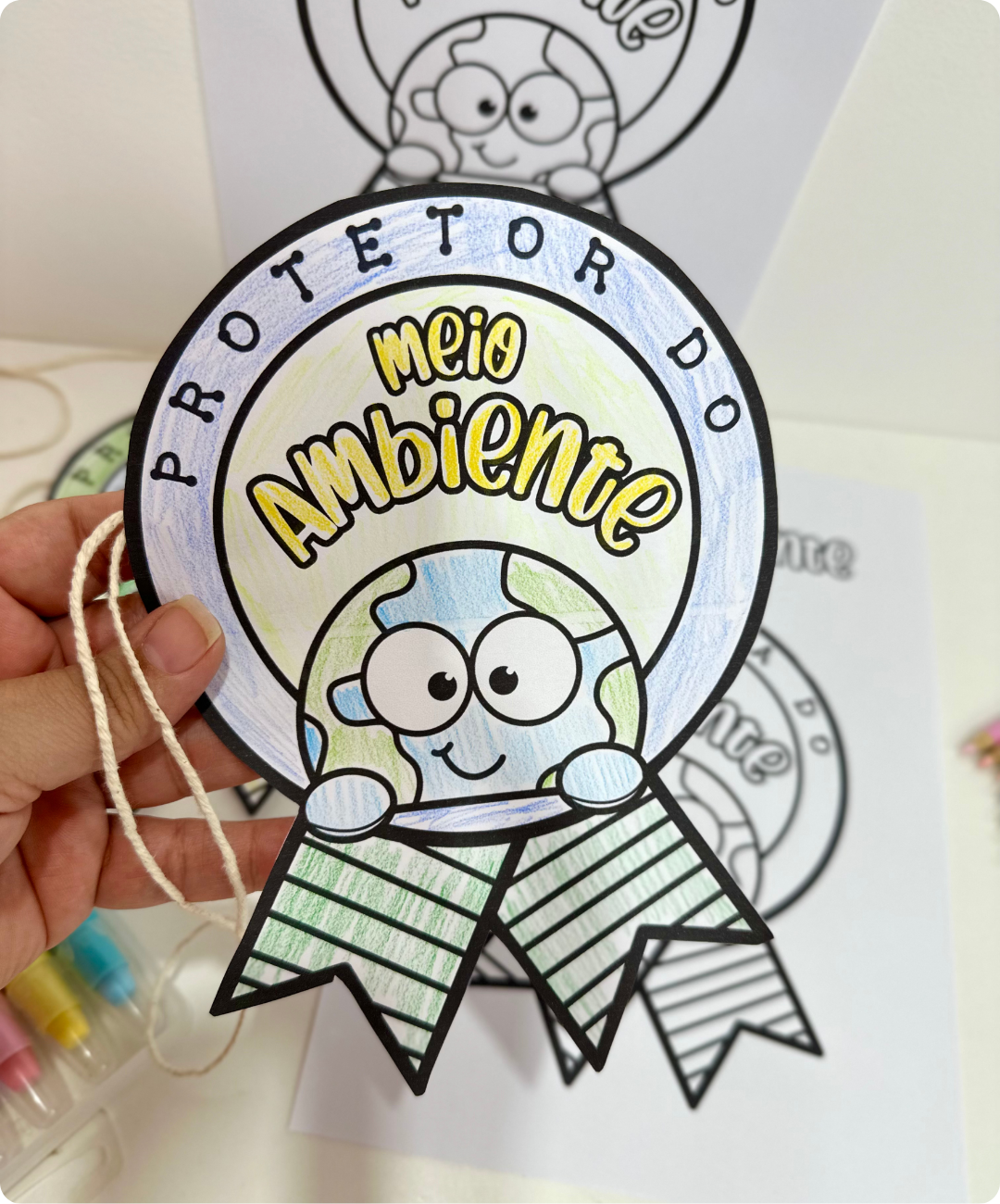Plaquinha de meio ambiente para imprimir — Educação Infantil — amostra 2: Como aplicar em sala