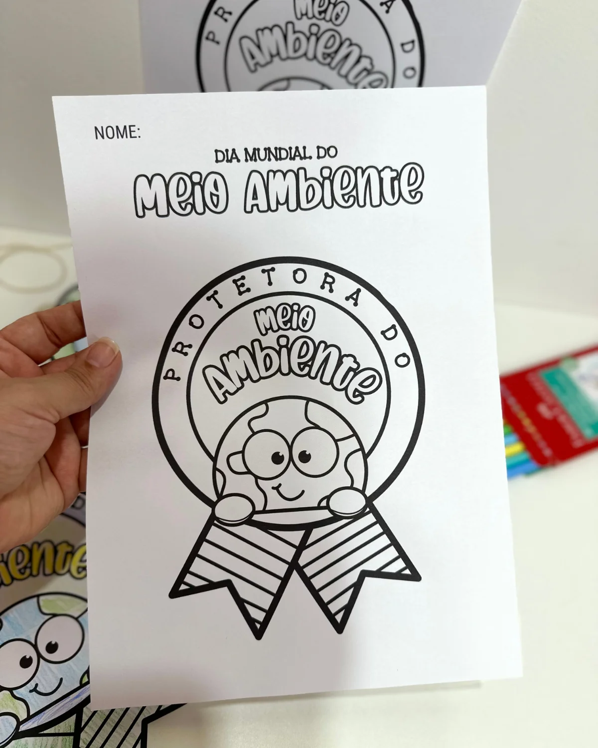 Plaquinha de Pescoço – Meio Ambiente – PDF para Imprimir — amostra 3: Formato e entrega Plaquinha de Pescoço – Meio Ambiente – PDF para Imprimir — amostra 3: Formato e entrega
