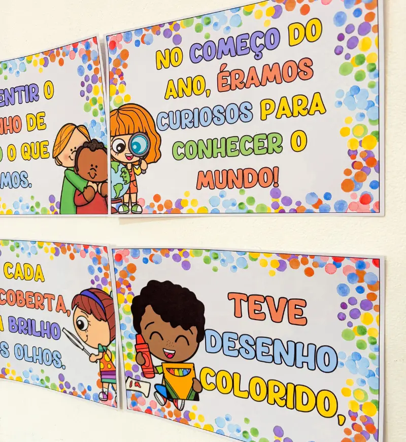 Plaquinhas Aula da Saudade para Encerramento da Educação Infantil — Atividades para Educação Infantil: Valorize a despedida…