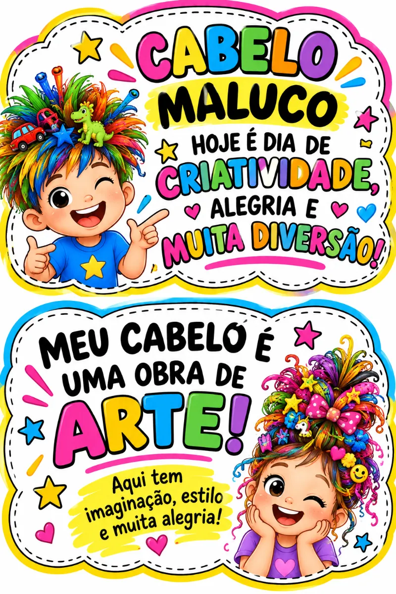 Plaquinhas cabelo maluco para fotos divertidas — amostra 1: Já pensou em deixar suas fotos ainda mais divertidas com…
