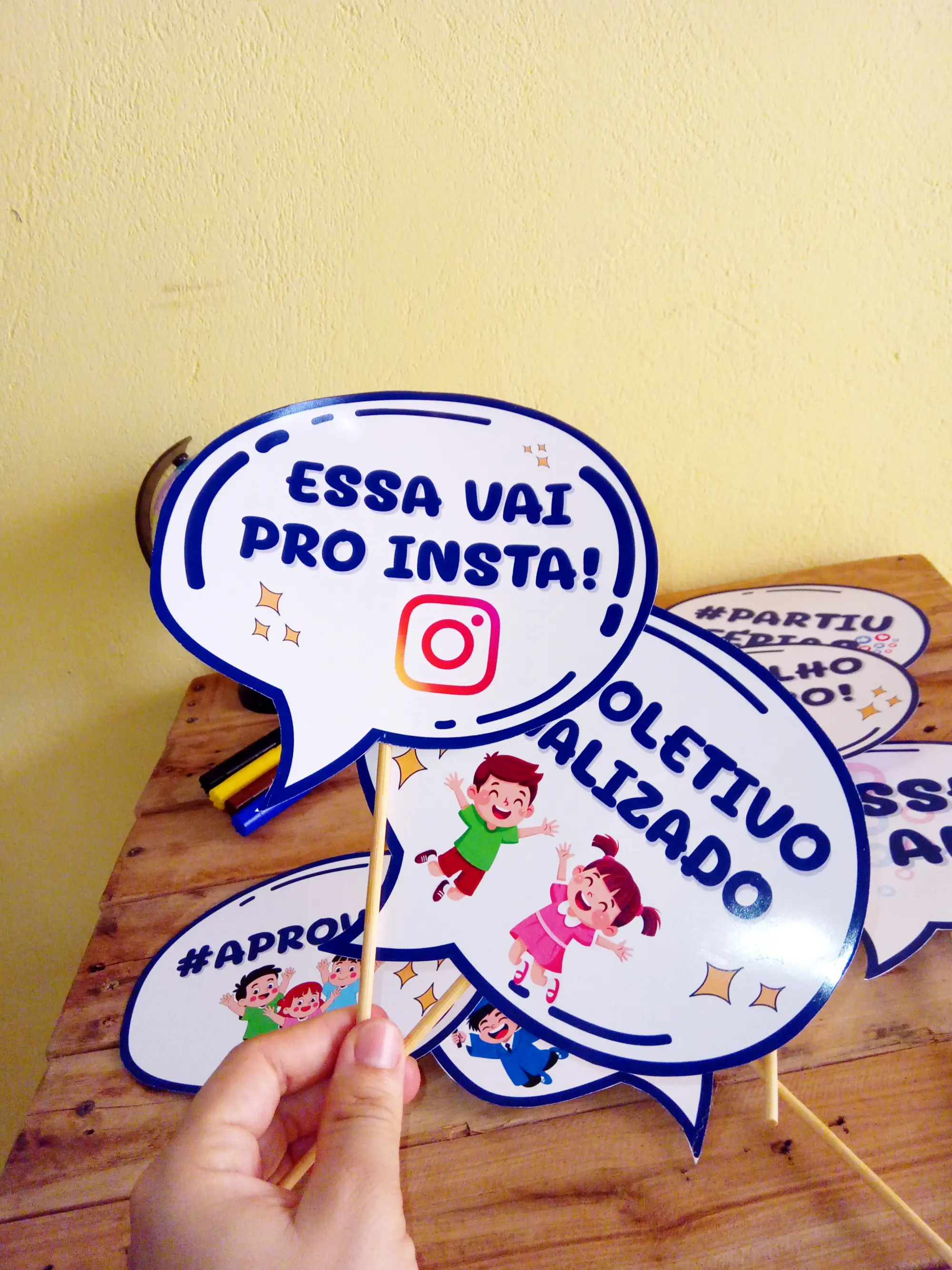 Plaquinhas Escolares Divertidas: Modelos Coloridos para Imprimir — amostra 2: Como usar em sala de aula