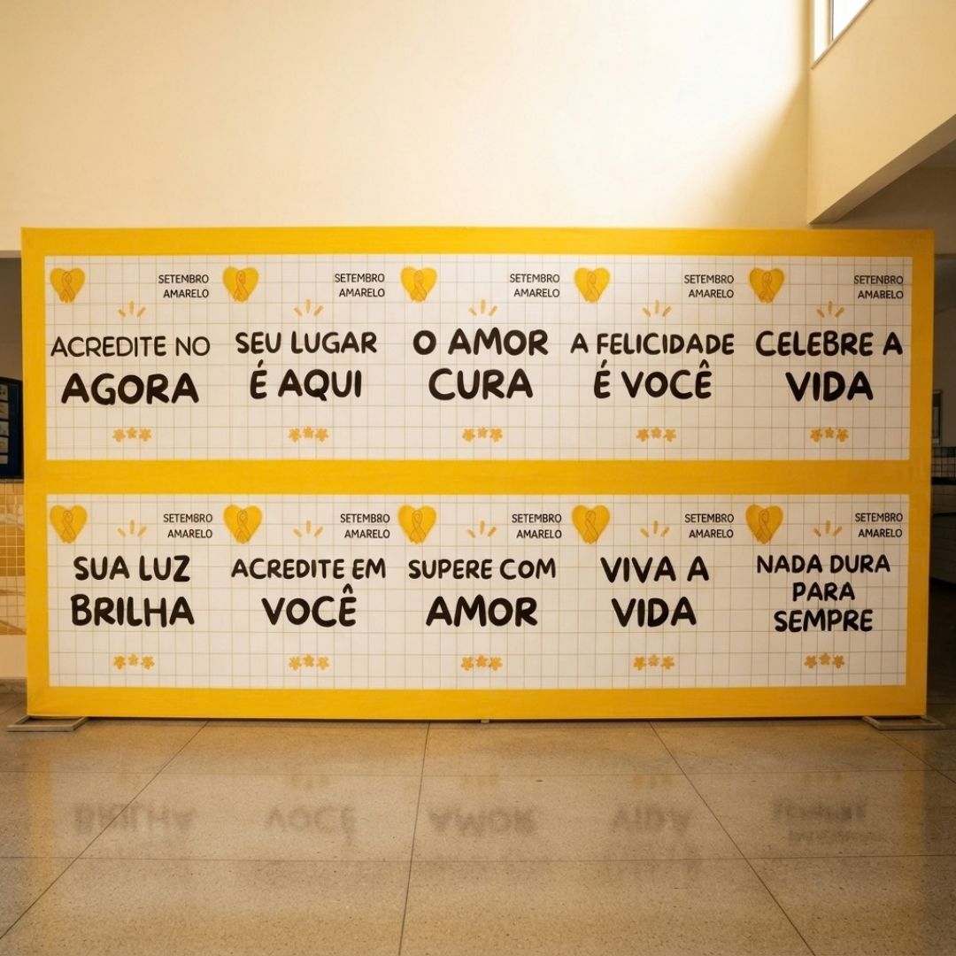 Plaquinhas setembro amarelo – Material Pedagógico — amostra 1: Sobre o PLAQUINHAS SETEMBRO AMARELO