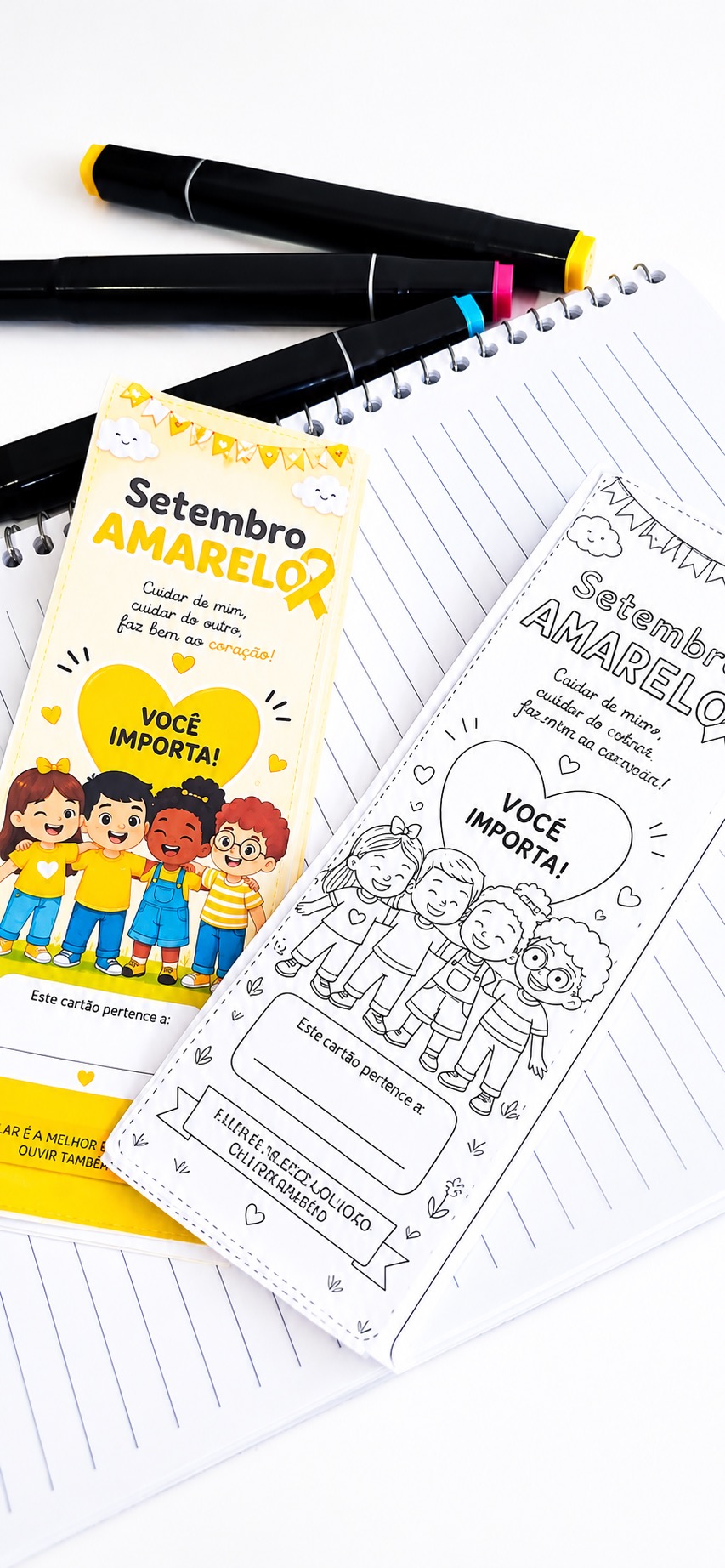 PLR — Cartão de Atividades Setembro Amarelo — amostra 4: Material educativo em PDF com atividades acolhedoras e reflexivas… PLR — Cartão de Atividades Setembro Amarelo — amostra 4: Material educativo em PDF com atividades acolhedoras e reflexivas…