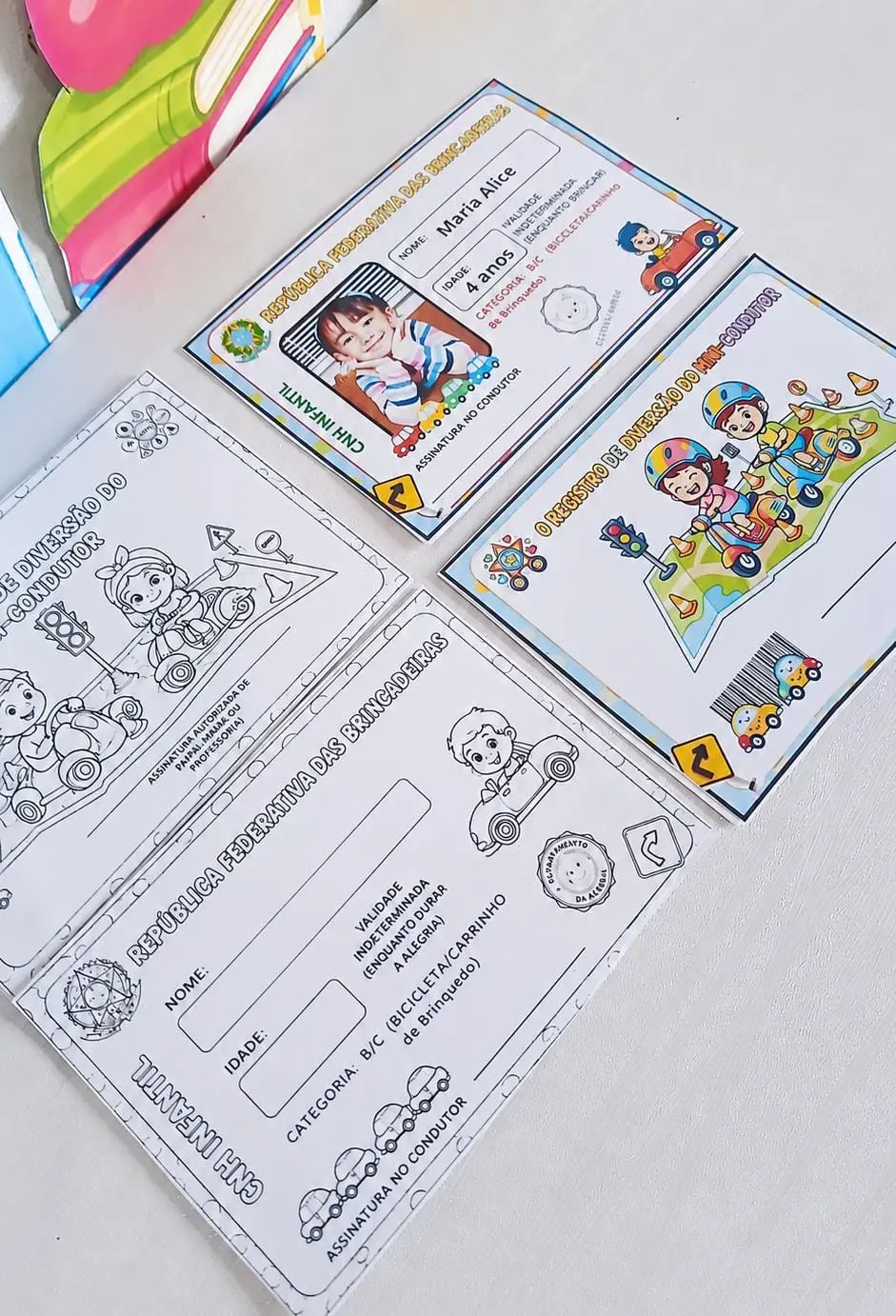 PLR Carteira de Motorista Editável - Semana do Trânsito (cópia) — amostra 4: Recurso lúdico para trabalhar Educação no…