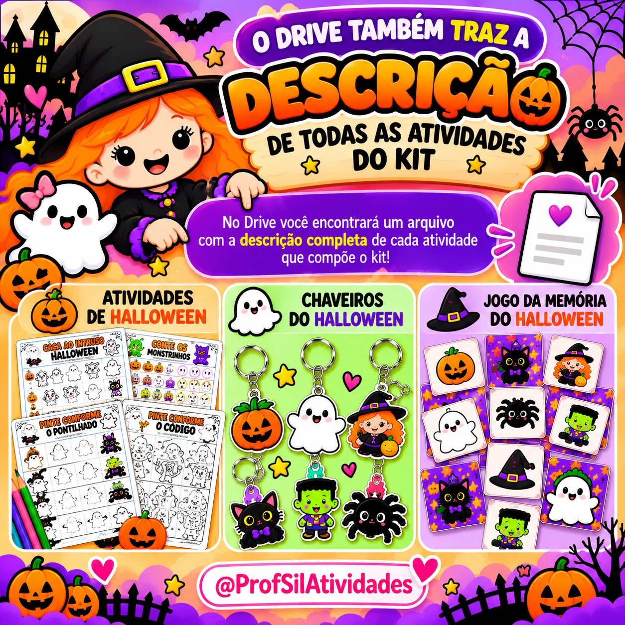 PLR Halloween - Kit de Atividades Lúdicas, Jogo e Chaveiros — amostra 3: 🎯 Para quem é indicado?