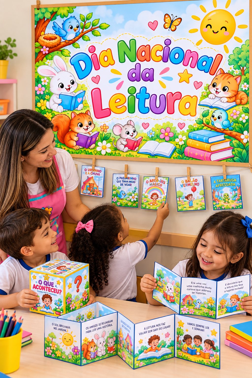 PLR Kit Dia nacional da leitura - Alfabetização Anos Iniciais — amostra 4: Material pedagógico em PDF para trabalhar o Dia…