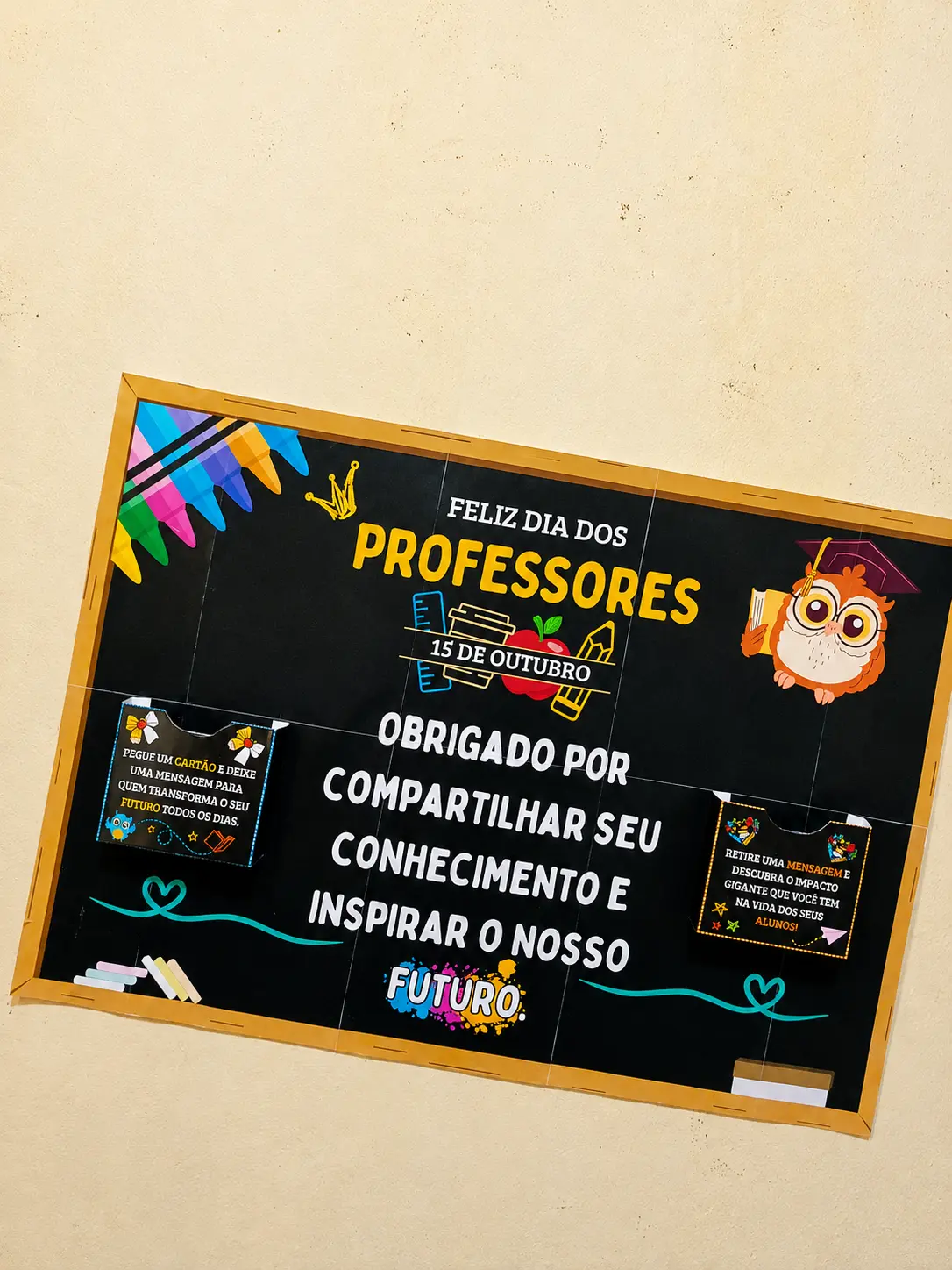 PLR total Painel Dia dos Professores – 15 de Outubro (cópia) — amostra 4: Uma proposta afetiva, interativa e com mensagem…