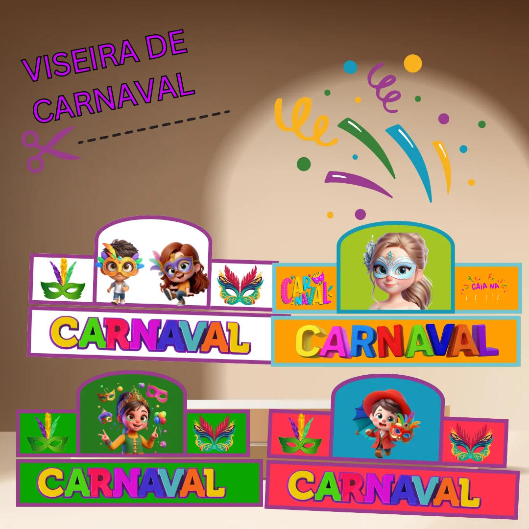 PLR Total Viseira Divertida – Carnaval | Artes Prontas para Revenda — amostra 5: Coleção de artes prontas e editáveis para… PLR Total Viseira Divertida – Carnaval | Artes Prontas para Revenda — amostra 5: Coleção de artes prontas e editáveis para…