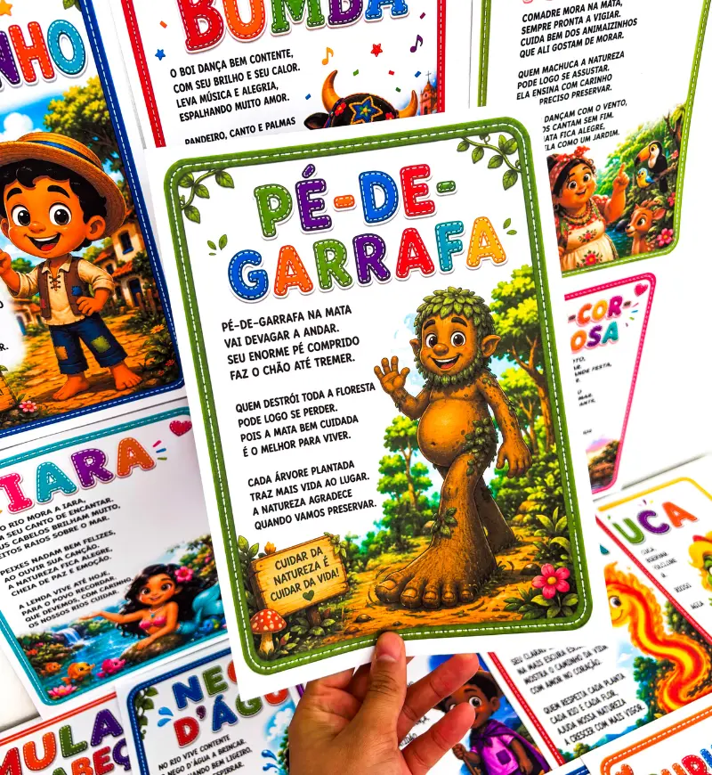 Poemas do Folclore: Sacola Folclore Encantado para Imprimir — amostra 3: Como usar os poemas em sala de aula
