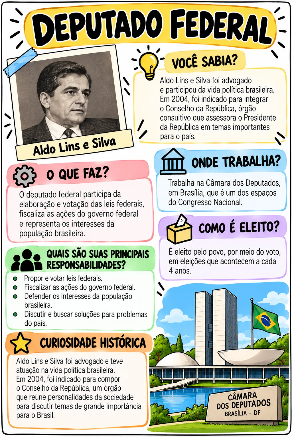 Por Dentro da Política – Cargos, Funções e Representantes do Brasil — amostra 2: Material pedagógico para compreender os…