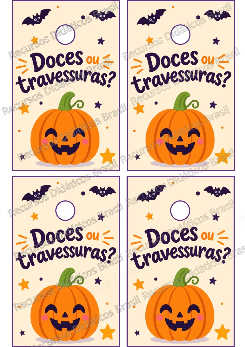 Porta-pirulito de Halloween para imprimir – 4 cartões — Datas comemorativas para Educação Infantil: Porta-pirulito de…