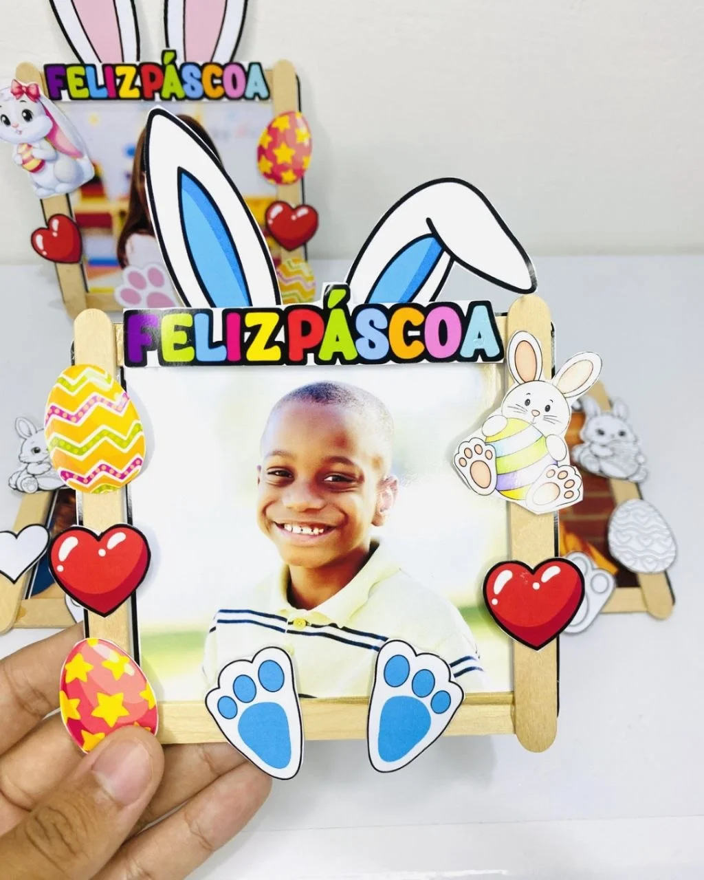 Porta-Retrato Coelho da Páscoa — amostra 4: Uma lembrancinha encantadora para celebrar a Páscoa de forma criativa e cheia…