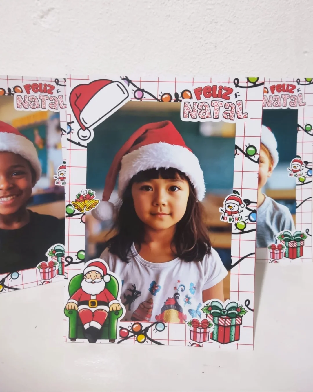 Porta-Retrato de Natal com Foto – Editável no Canva — amostra 2: 🎅✨ Garanta seu arquivo editável e prepare lembrancinhas…