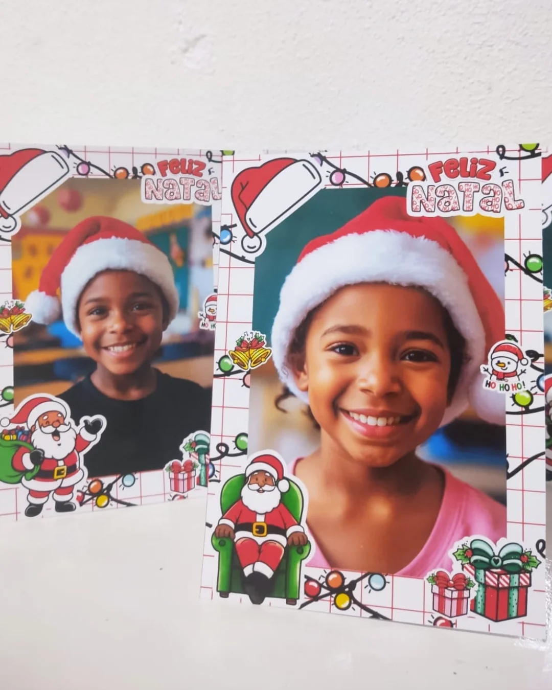 Porta-Retrato de Natal com Foto – Editável no Canva — amostra 3: Porta-retrato de Natal editável no Canva, com espaço para…