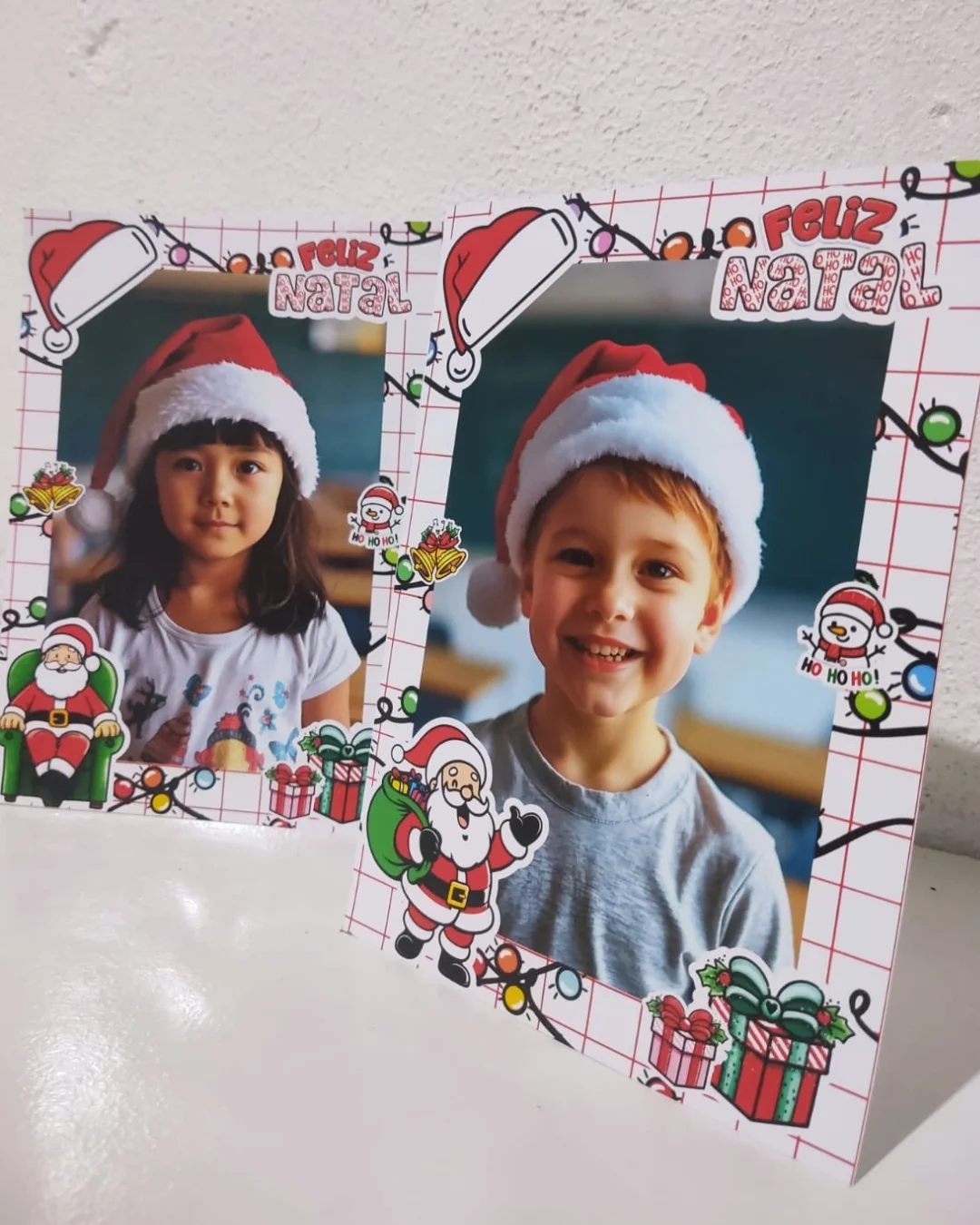 Porta-Retrato de Natal com Foto – Editável no Canva — amostra 4: Porta-retrato de Natal editável no Canva, com espaço para…