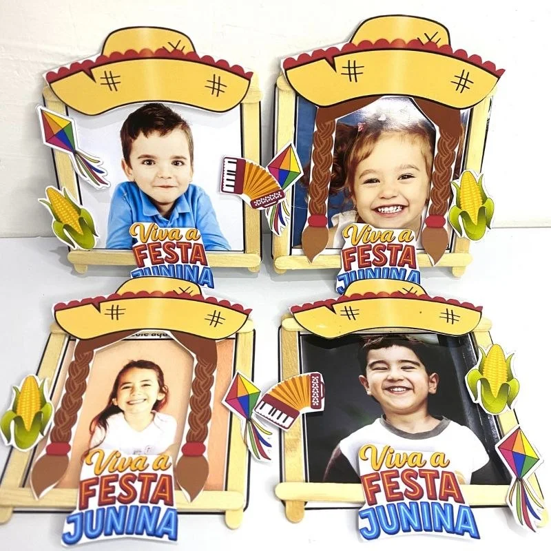 Porta-Retrato Junino Editável no Canva | Lembrancinha Festa Junina Infantil — amostra 1: 🌽✨ Porta-Retrato Junino ✨🌽 Um…