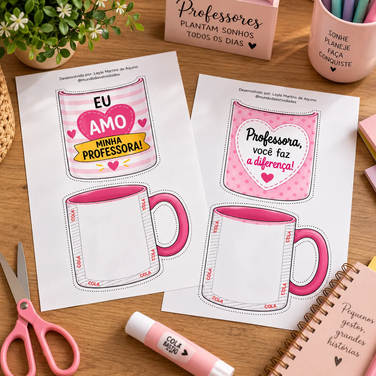 Porta Sachê para o dia dos professores - lembrancinhas — amostra 1: Caneca Lembrancinha para o Dia dos Professores – 3…