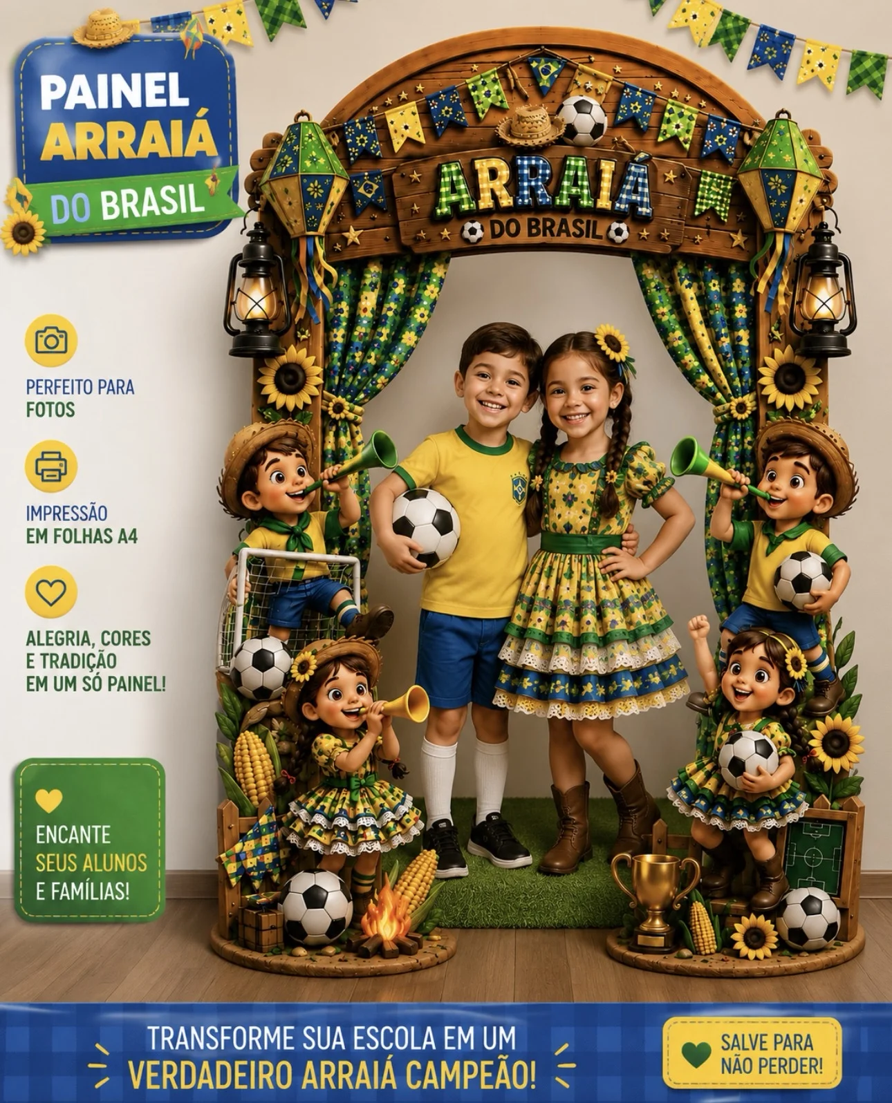 Portal de fotos arraiá do Brasil — amostra 3: *Portal de fotos Arraiá do Brasil* DEIXE SUA FESTA JUNINA AINDA MAIS ESPECIAL