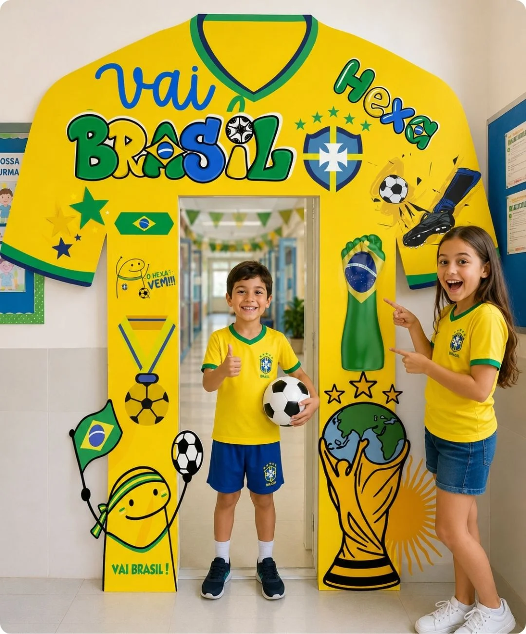 Portal fotográfico da Copa do Mundo para imprimir — Alfabetização para Educação Infantil: Monte um espaço para fotos da…