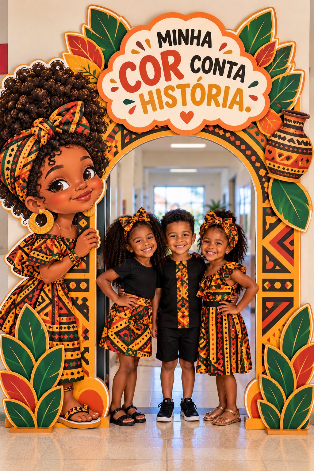 Portal Minha Cor Conta História – Consciência Negra | Decoração — amostra 2: Portal temático para o Dia da Consciência… Portal Minha Cor Conta História – Consciência Negra | Decoração — amostra 2: Portal temático para o Dia da Consciência…
