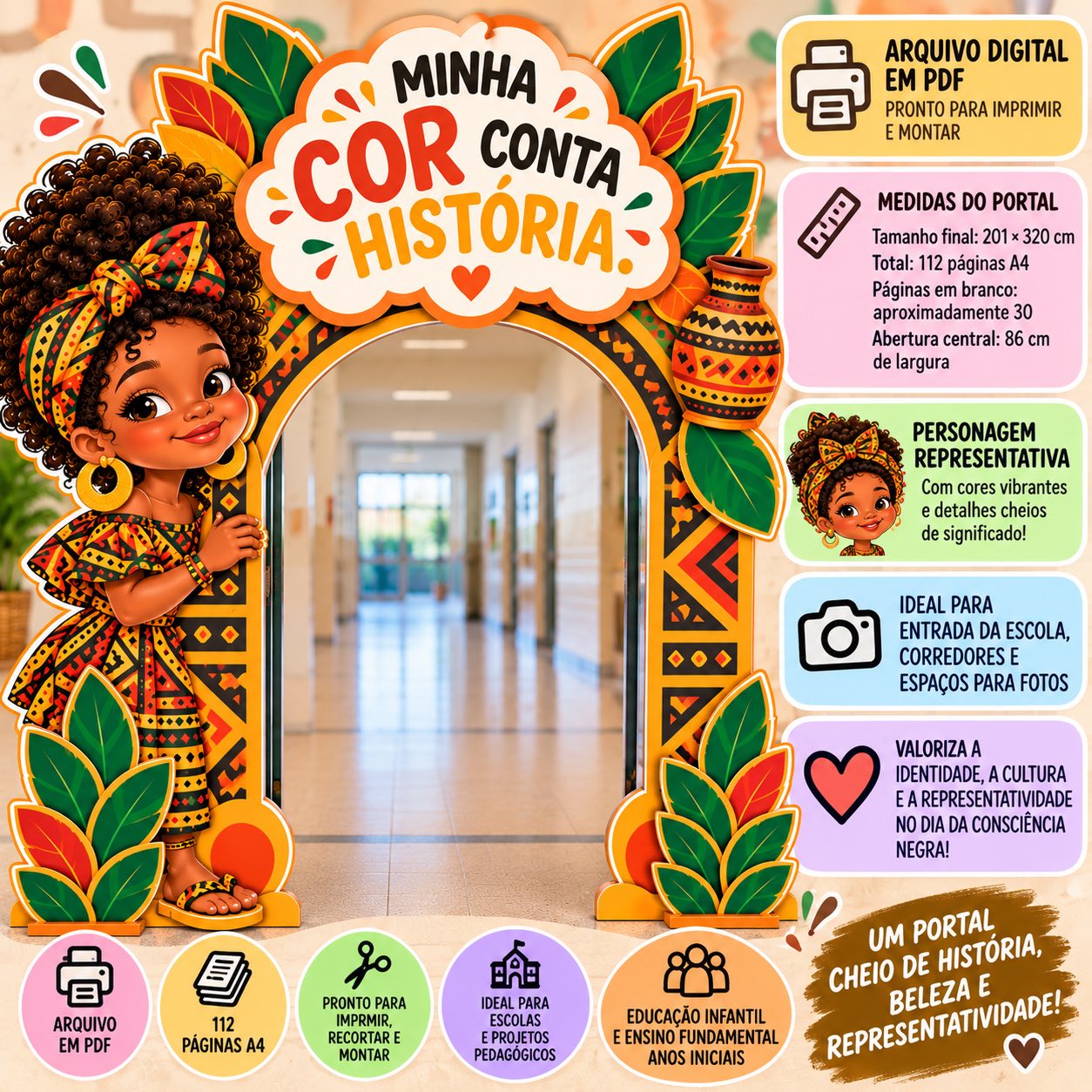 Portal Minha Cor Conta História – Consciência Negra | Decoração — Ciências para Todas as séries: Portal temático para o Dia…