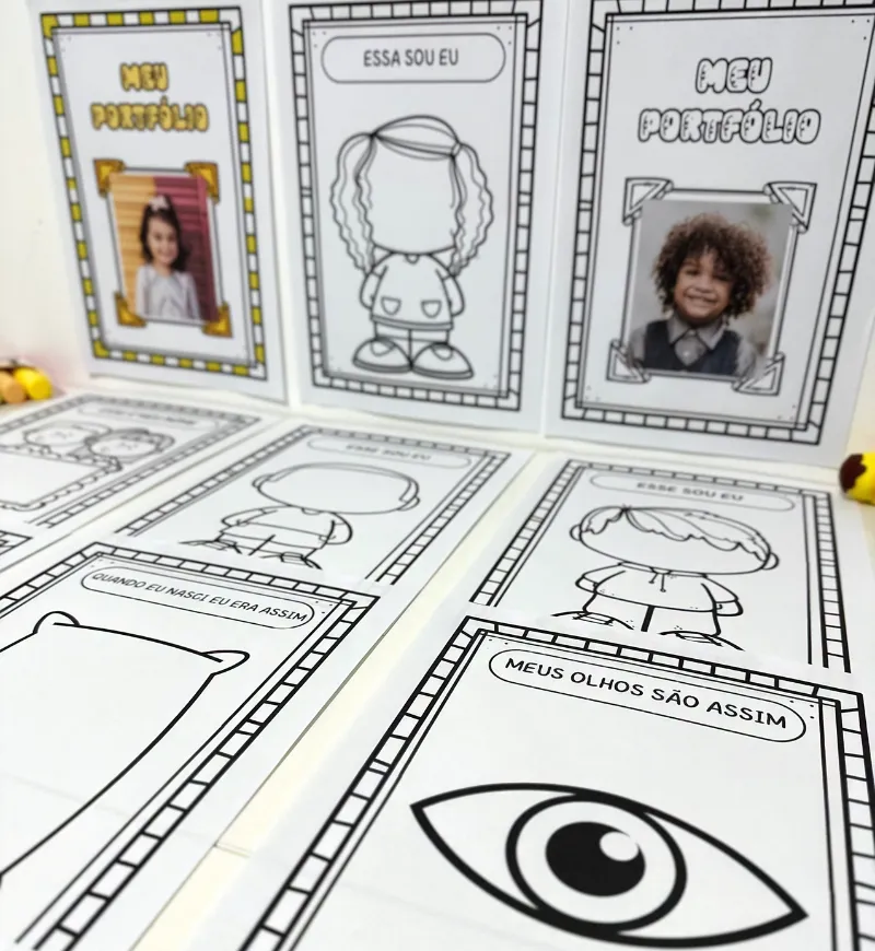 Portfólio Educação Infantil: Meu Portfólio em PDF — amostra 5: Registre o desenvolvimento das crianças com o Meu Portfólio:…
