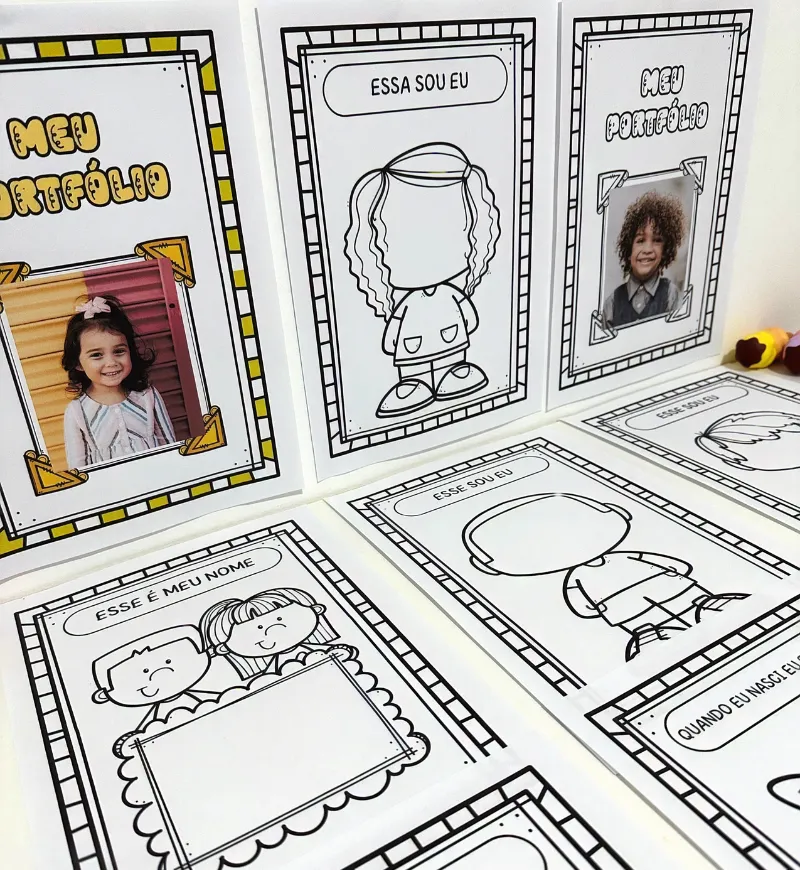 Portfólio Educação Infantil: Meu Portfólio em PDF — capa do material