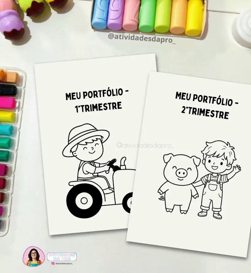 Portfólio Fazendinha para Educação Infantil em PDF — amostra 2: O que vem no material