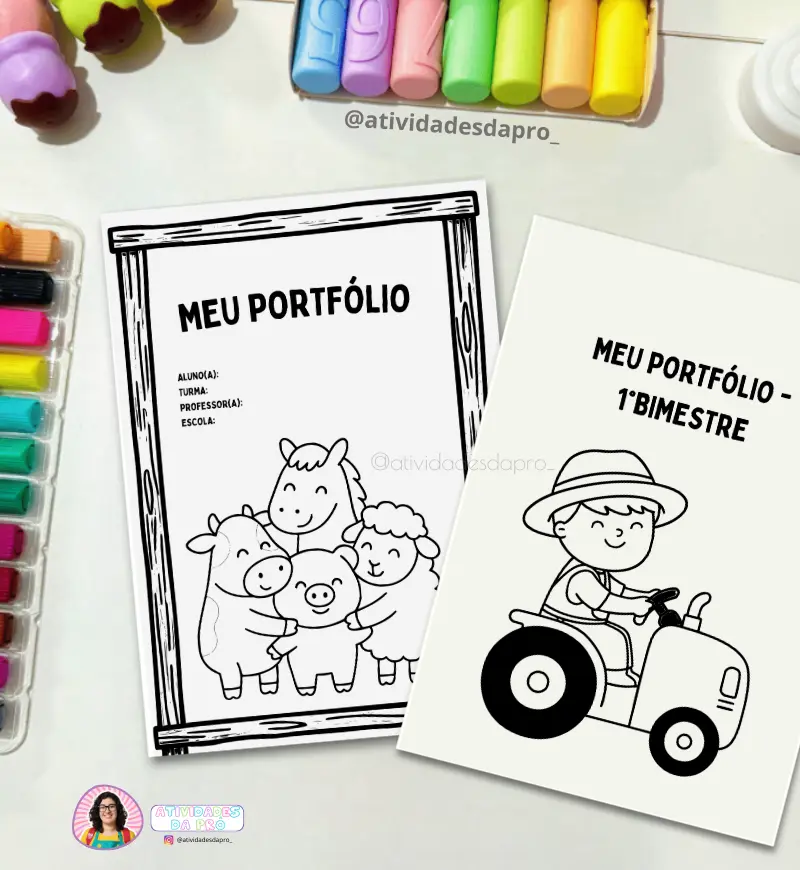 Portfólio Fazendinha para Educação Infantil em PDF — capa do material