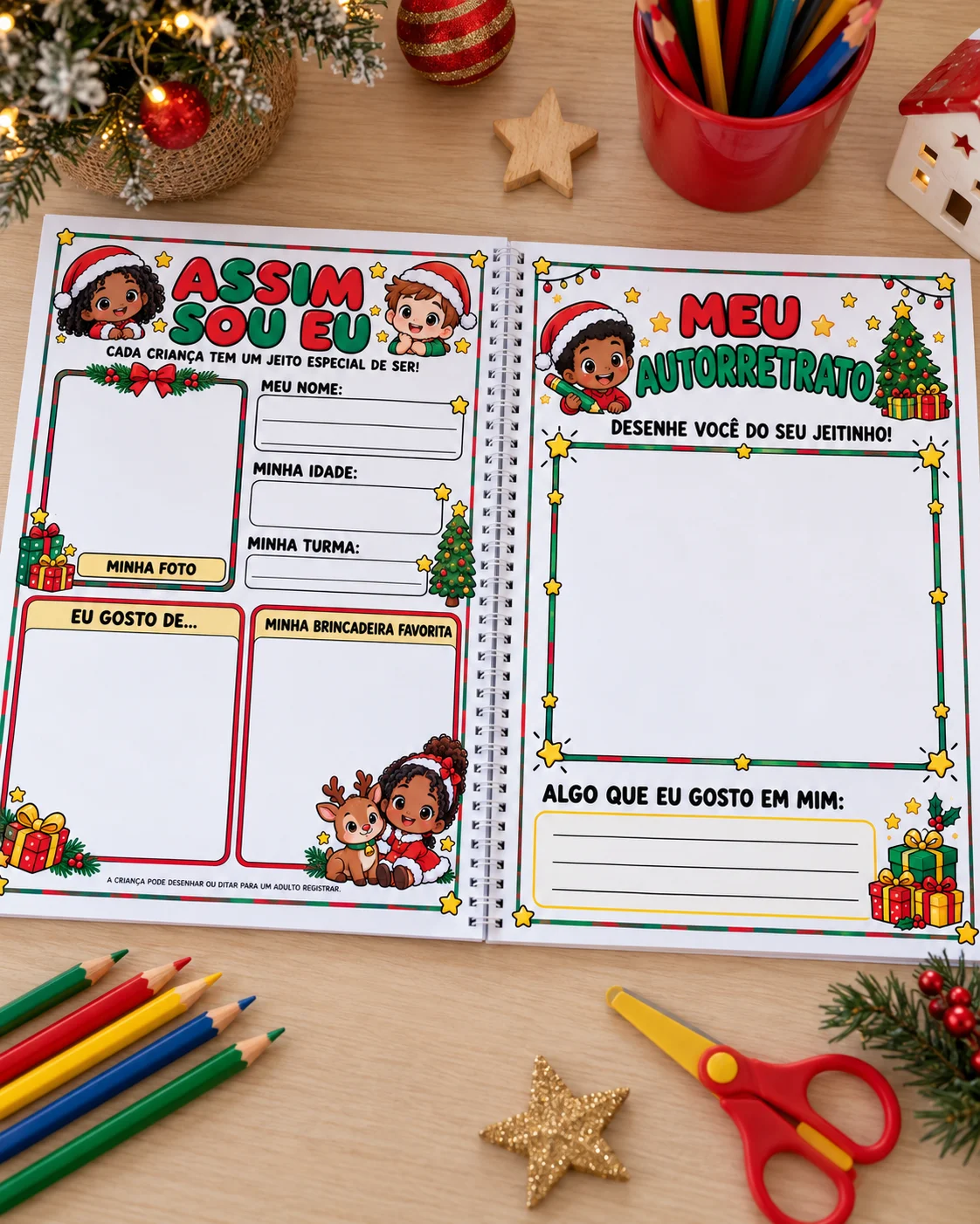 Portfólio Natalino Educação Infantil | Memórias e Registros — amostra 2: 🎁 O QUE VOCÊ ENCONTRA NO PORTFÓLIO? Portfólio Natalino Educação Infantil | Memórias e Registros — amostra 2: 🎁 O QUE VOCÊ ENCONTRA NO PORTFÓLIO?
