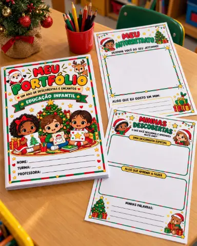 Portfólio para Educação infantil — capa do material