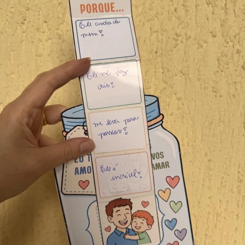 Pote de Motivos para Amar o Papai em PDF | Lembrancinha Dia dos Pais para Imprimir — amostra 1: Uma lembrancinha afetiva e…
