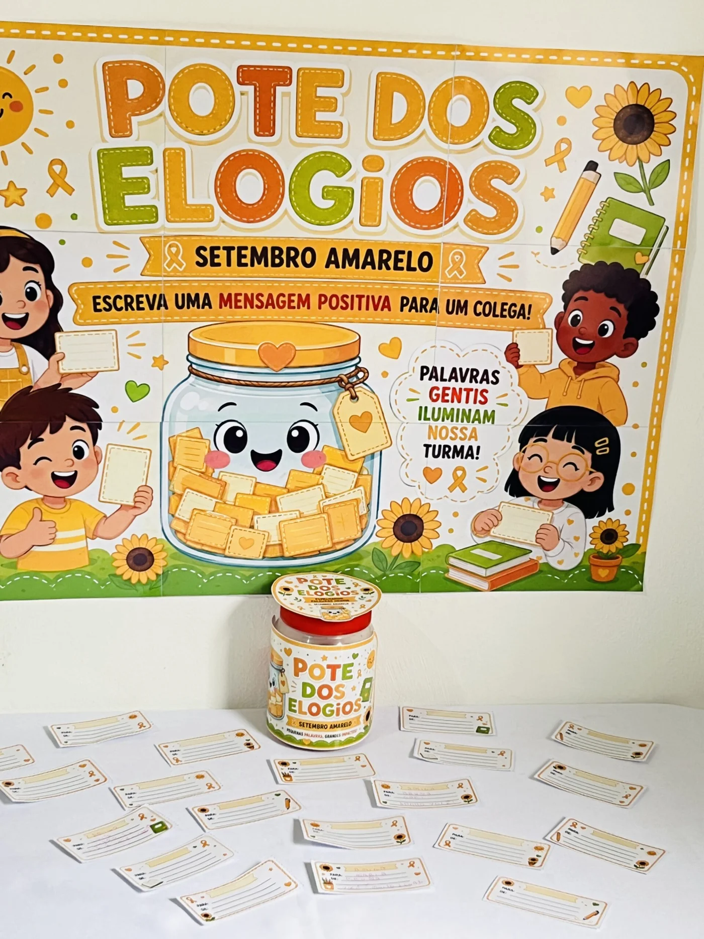 Pote dos Elogios – Atividade para o Setembro Amarelo na Escola | PDF para Imprimir — Datas comemorativas para Todas as…