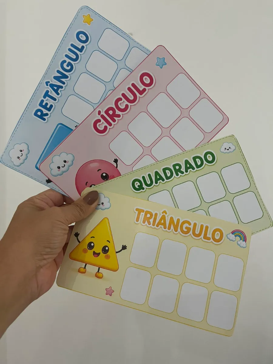 Prancha das Formas Geométricas - Educação Infantil — amostra 4: Transforme o aprendizado das formas geométricas em uma…