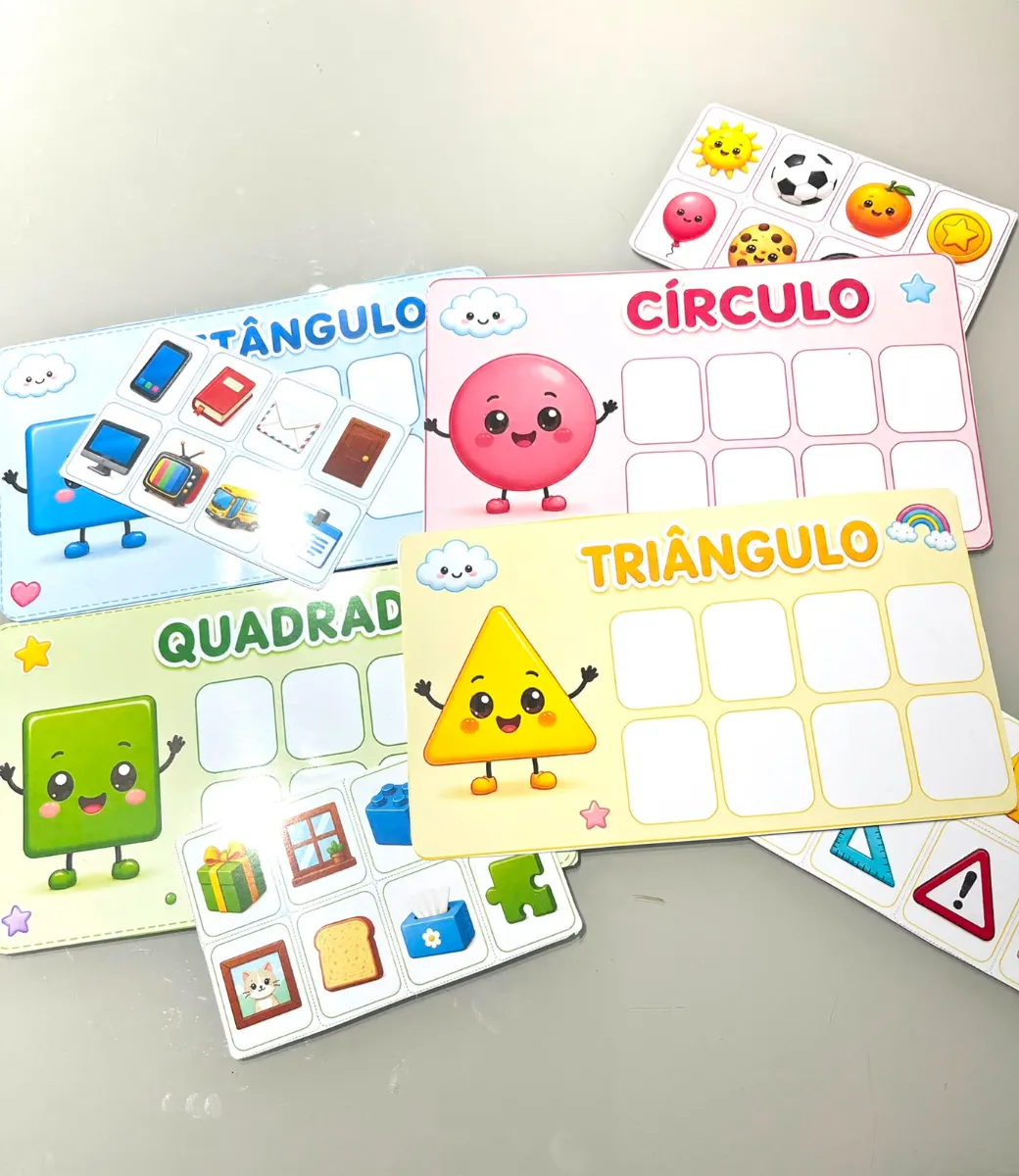 Prancha das Formas Geométricas - Educação Infantil — amostra 6: Transforme o aprendizado das formas geométricas em uma…