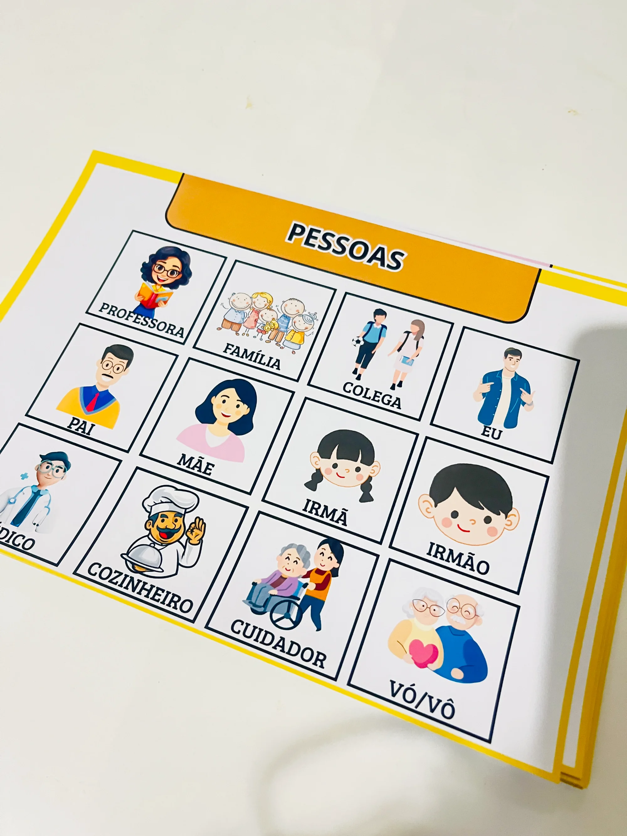 🗣️ PRANCHA DE COMUNICAÇÃO ALTERNATIVA - EDUCAÇÃO INCLUSIVA — amostra 7: Pensada especialmente para alunos da Educação…