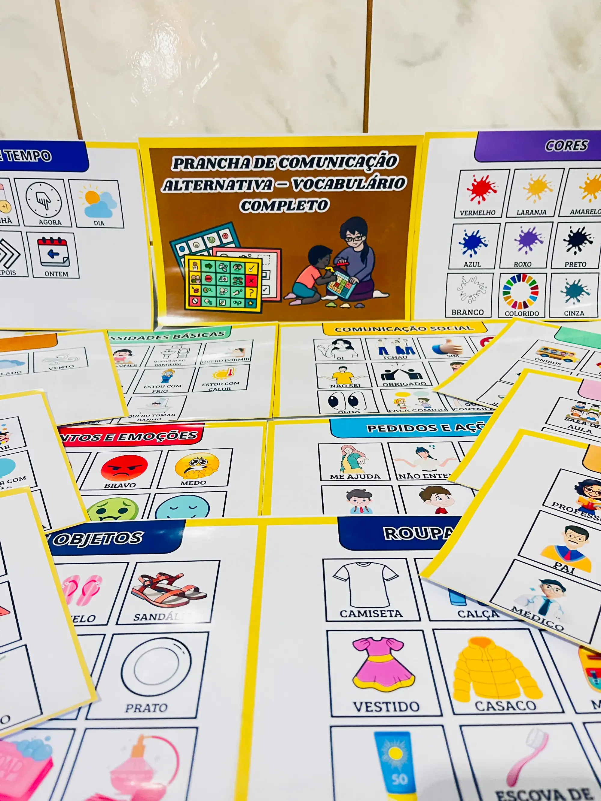 🗣️ PRANCHA DE COMUNICAÇÃO ALTERNATIVA - EDUCAÇÃO INCLUSIVA — Alfabetização para Educação Infantil: Pensada especialmente…