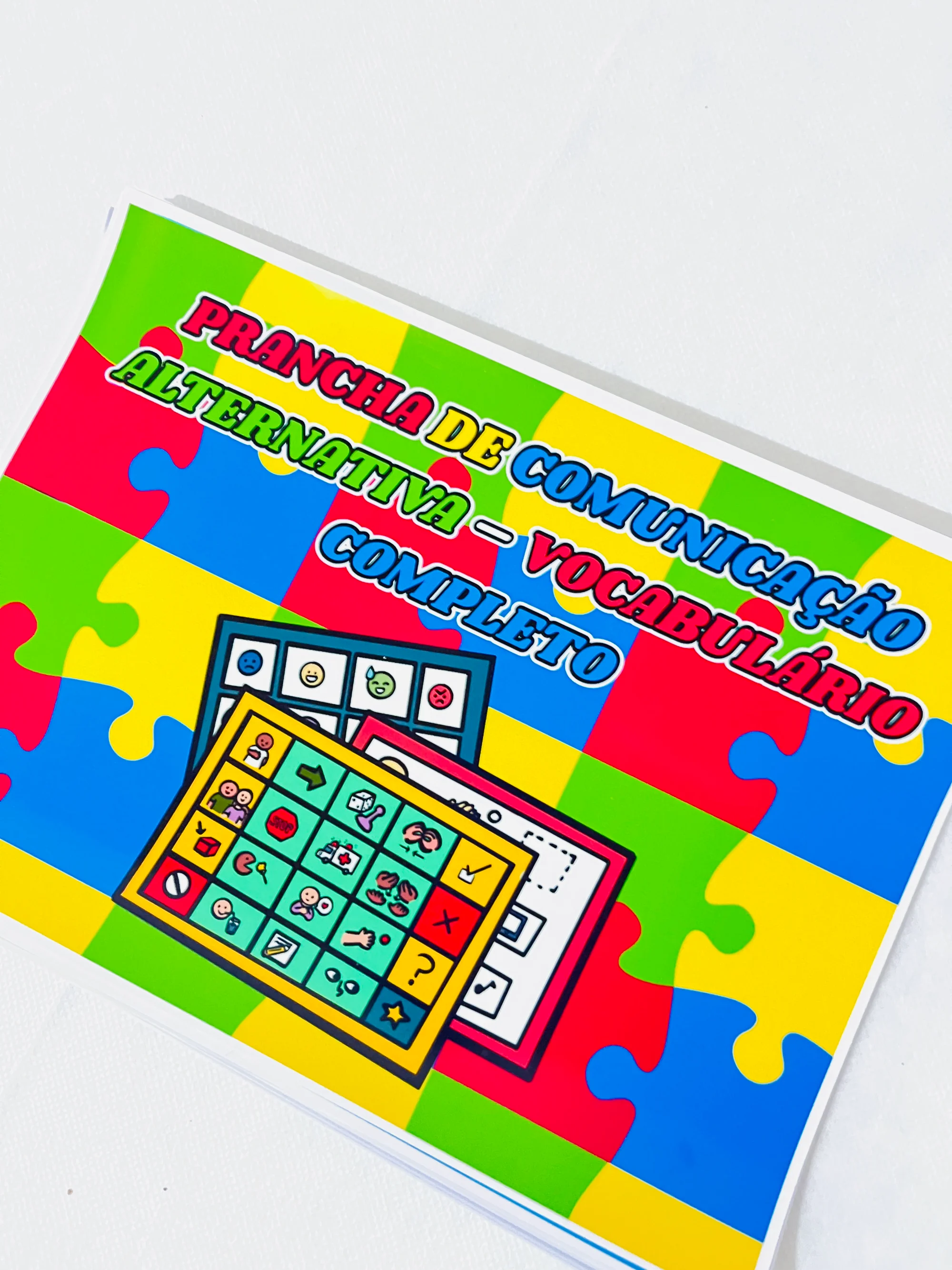 Prancha de Comunicação com 70 Cards Ilustrados para Inclusão — Atividades para Todas as séries: Prancha de comunicação com…