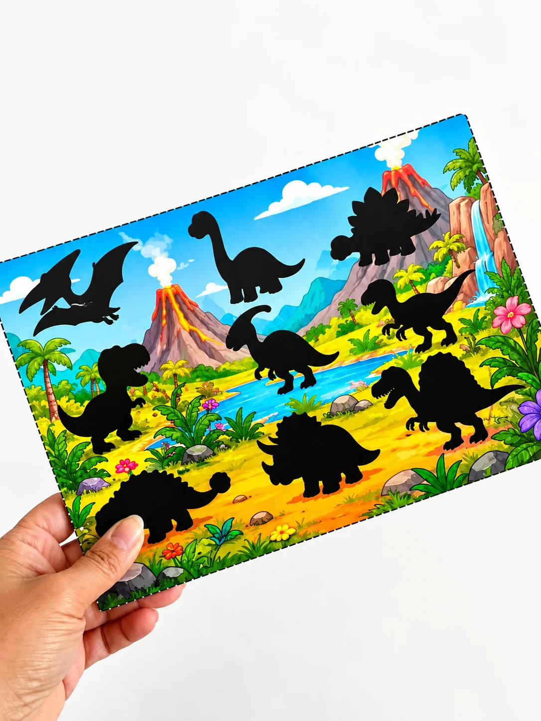 Prancha de Pareamento de Dinossauros – Educação Infantil — amostra 1: Prancha de Pareamento de Dinossauros