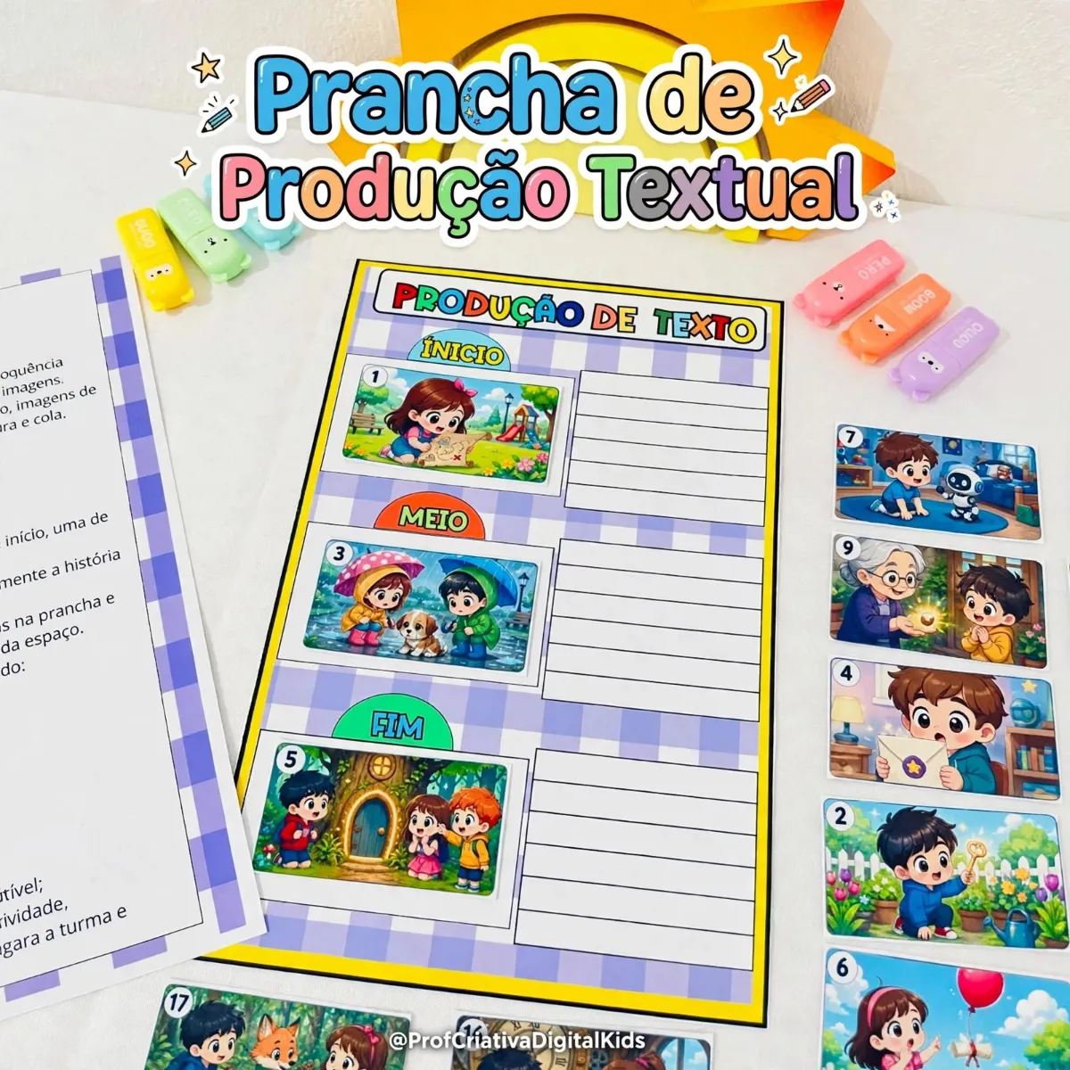 Prancha de Produção Textual - Anos Iniciais Ens. Fund. — Português para 2º ano: A Prancha de Produção Textual propõe a…