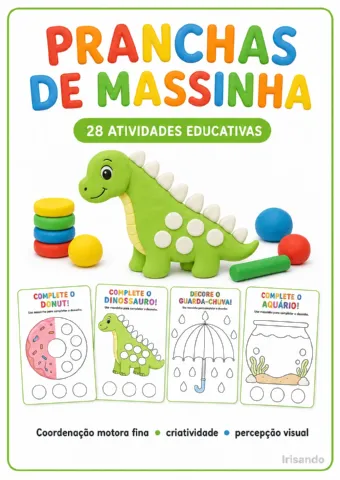 Pranchas de Massinha – 28 Atividades Educativas | Irisando — amostra 2: Um material lúdico e reutilizável para trabalhar…