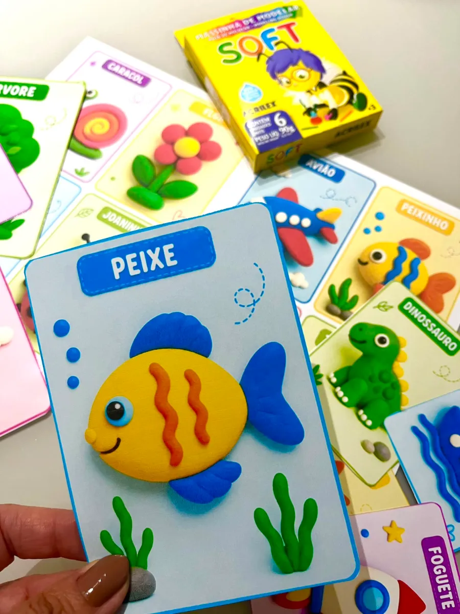 Pranchas de Massinha de Modelar - Educação Infantil — amostra 1: Desenvolvido especialmente para a Educação Infantil, este…