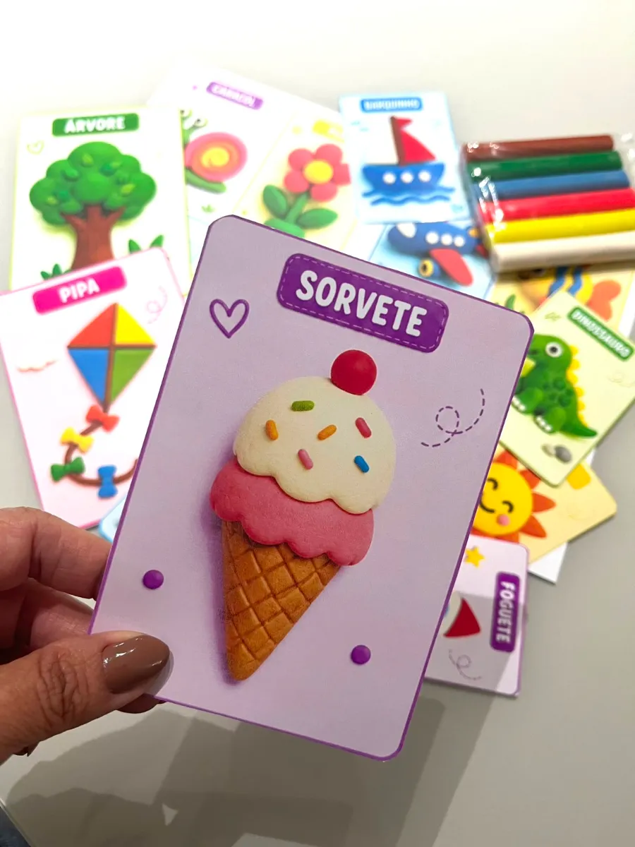 Pranchas de Massinha de Modelar - Educação Infantil — amostra 2: Desenvolvido especialmente para a Educação Infantil, este…