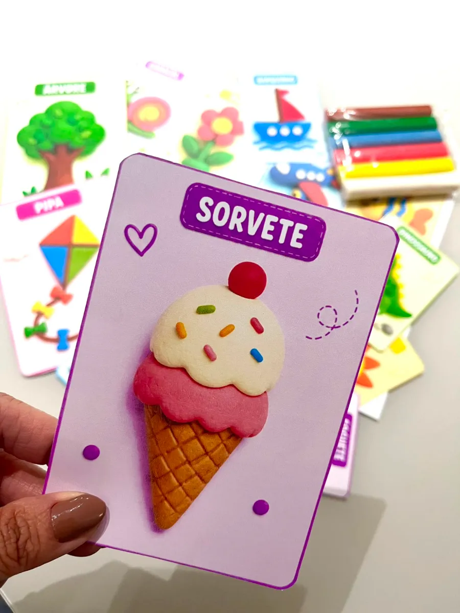 Pranchas de Massinha de Modelar - Educação Infantil — amostra 4: Desenvolvido especialmente para a Educação Infantil, este…