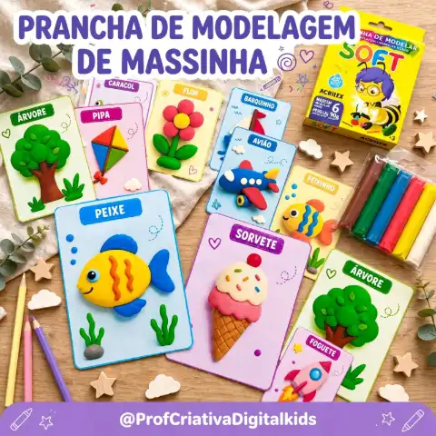 Pranchas de Massinha de Modelar - Educação Infantil — capa do material