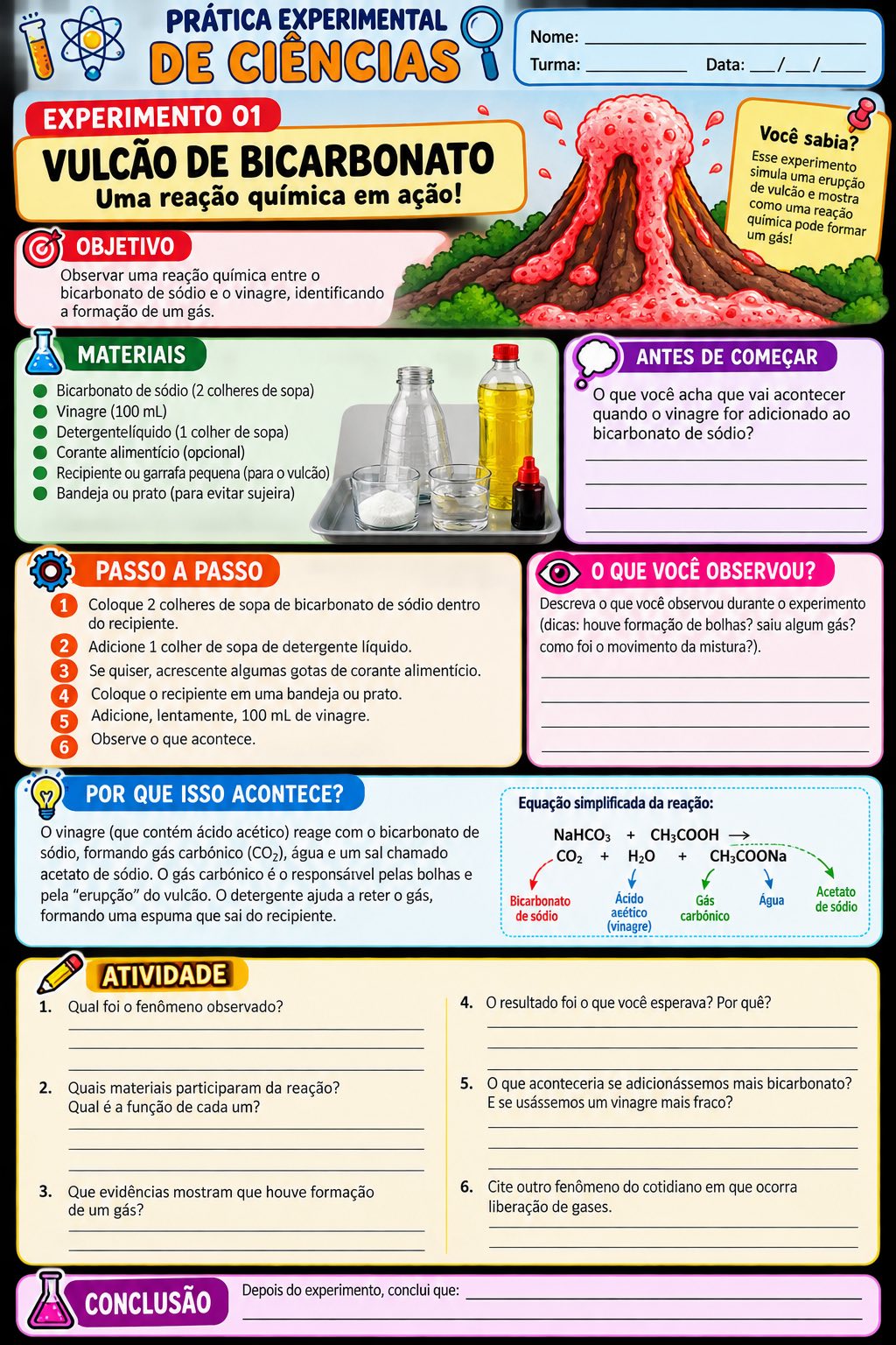 Prática Experimental de Ciências: 10 Experimentos para Imprimir — amostra 1: 10 atividades práticas de Ciências com… Prática Experimental de Ciências: 10 Experimentos para Imprimir — amostra 1: 10 atividades práticas de Ciências com…