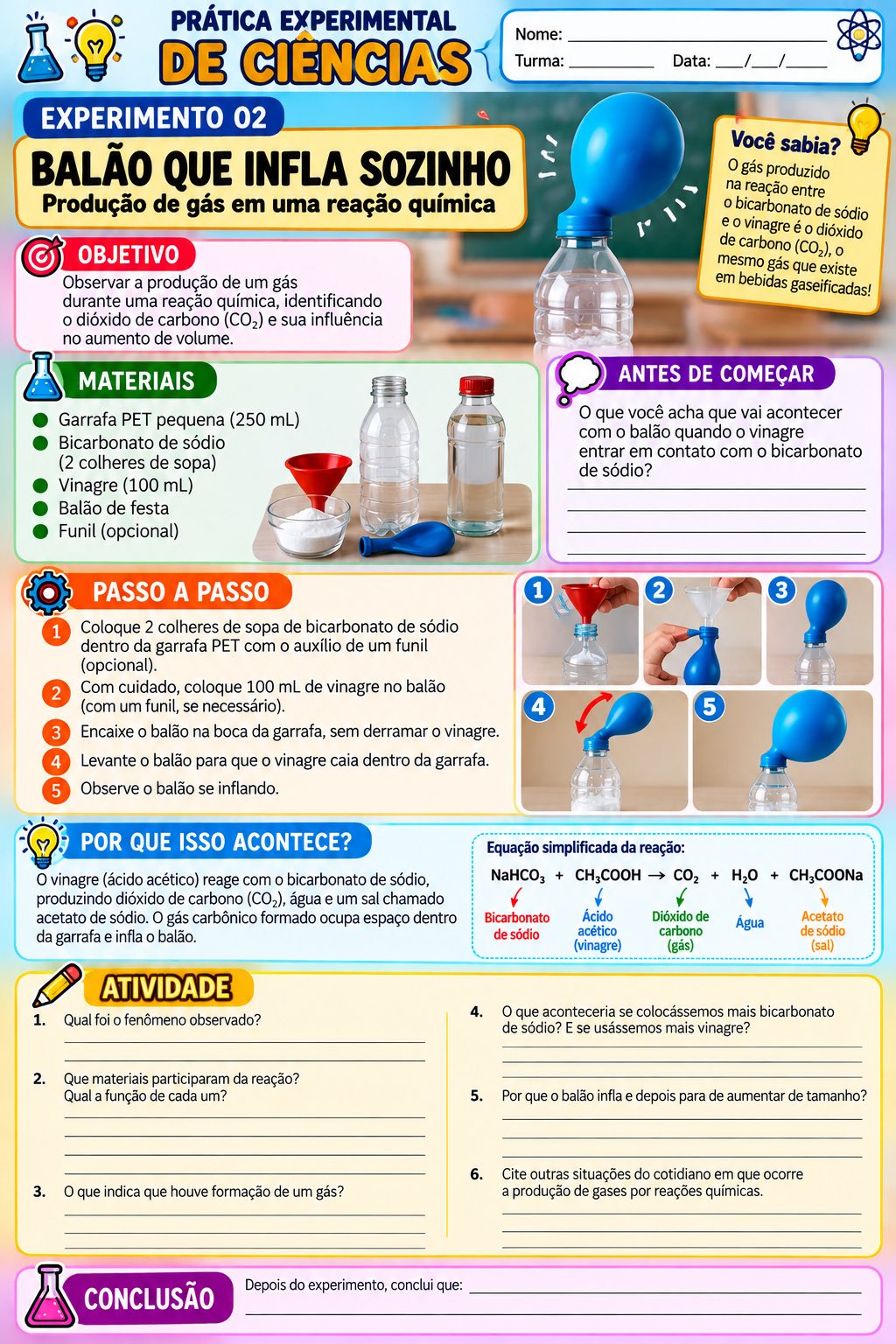 Prática Experimental de Ciências: 10 Experimentos para Imprimir — amostra 2: 10 atividades práticas de Ciências com… Prática Experimental de Ciências: 10 Experimentos para Imprimir — amostra 2: 10 atividades práticas de Ciências com…