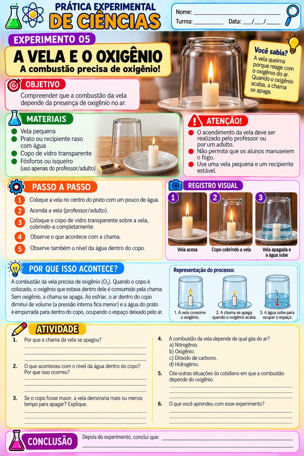Prática Experimental de Ciências: 10 Experimentos para Imprimir — amostra 5: 10 atividades práticas de Ciências com… Prática Experimental de Ciências: 10 Experimentos para Imprimir — amostra 5: 10 atividades práticas de Ciências com…