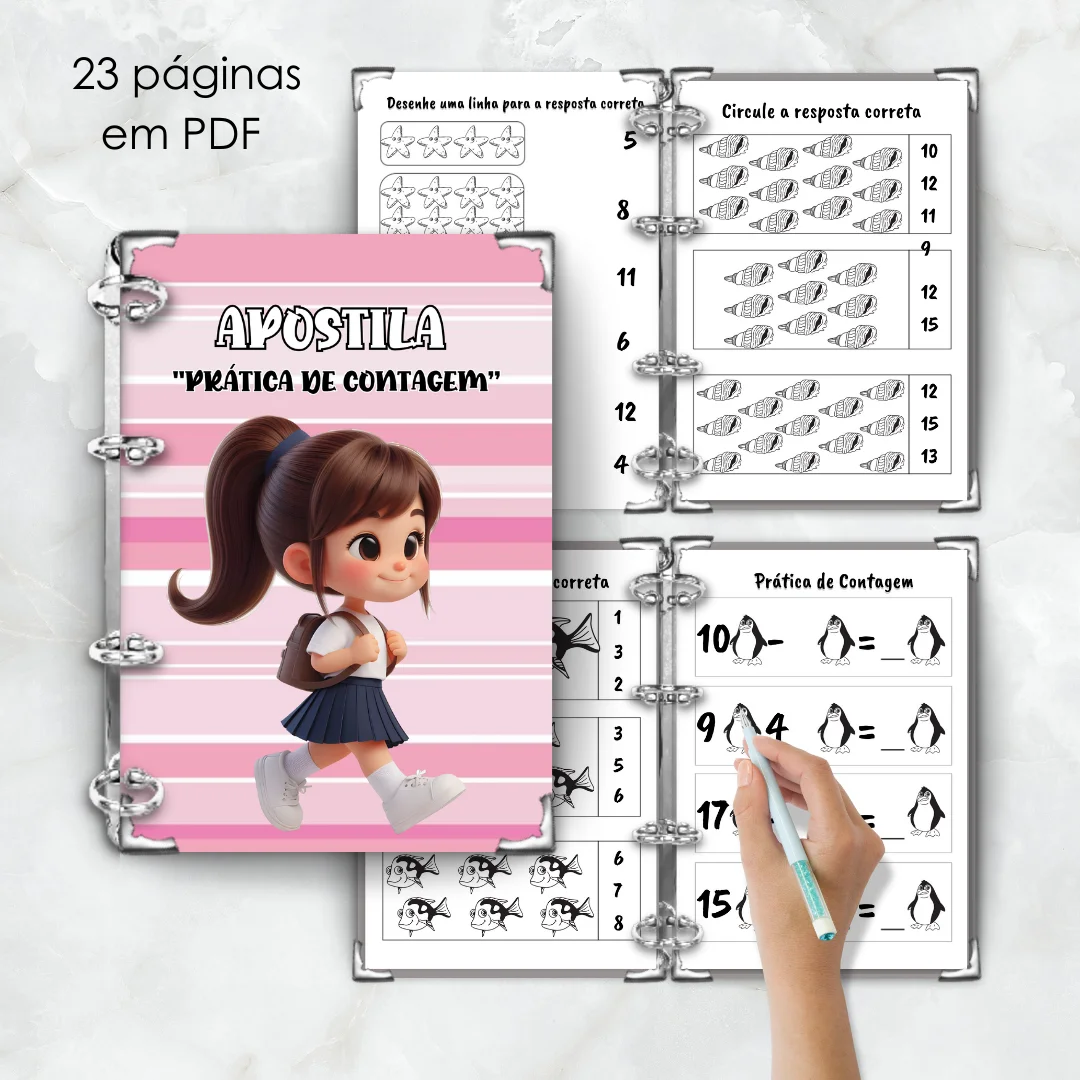 🔢 PRÁTICAS DE CONTAGEM – MATEMÁTICA DE FORMA DIVERTIDA! — capa do material